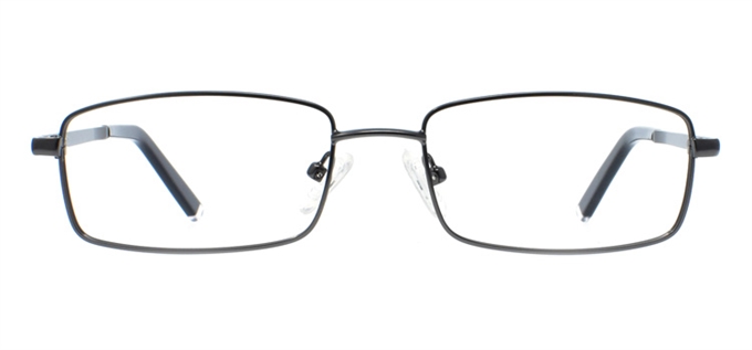 Picture of iLookGlasses OTTO - THEO  GREY - RECTANGLE,METAL,FULL-RIM,fashion,classic,office,everyday - prescription eyeglasses online Canada