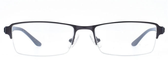 Picture of iLookGlasses MOMENTUM 6970 GREY - RECTANGLE,METAL,SEMI-RIM,fashion,office,everyday - prescription eyeglasses online Canada