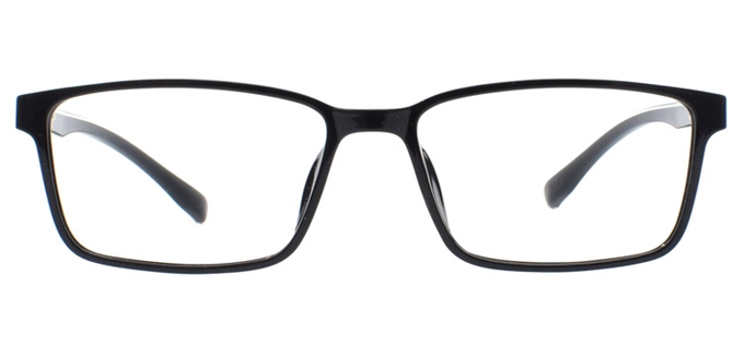 Picture of iLookGlasses DNA 9921 BLACK / WHITE - PLASTIC,RECTANGLE,FULL-RIM,fashion,light weight,office,sporty,everyday - prescription eyeglasses online Canada