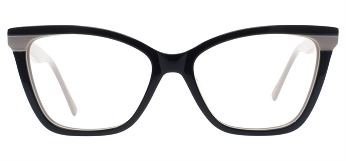 Picture of iLookGlasses DNA 2247 BLACK - PLASTIC,RECTANGLE,FULL-RIM,fashion,office,everyday,CAT-EYE - prescription eyeglasses online Canada